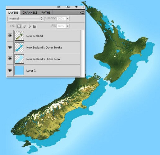 new-zealand-map-photoshop-style-layers